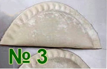 Формующий узел пельменного аппарата Roal Meat QT-100 №3 (полумесяц, ребр. края, 12х5см, 70гр)