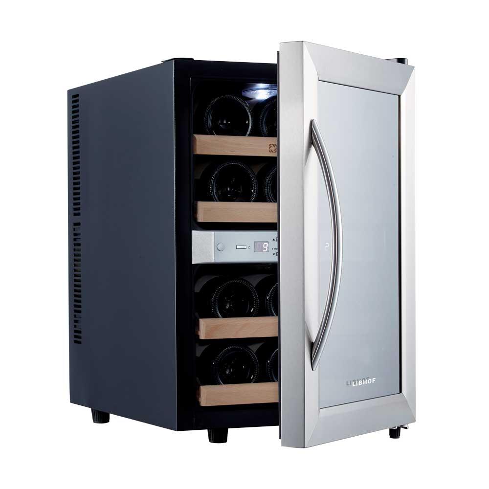 Винный шкаф двухзонный Libhof AFD-12 Silver