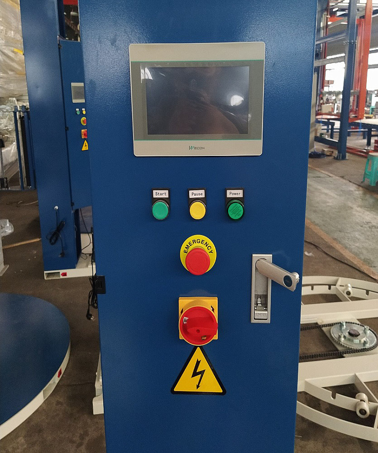 Паллетоупаковщик Hualian Machinery HL-1500P Про (с моторизированной кареткой с престрейчем и прижимом)
