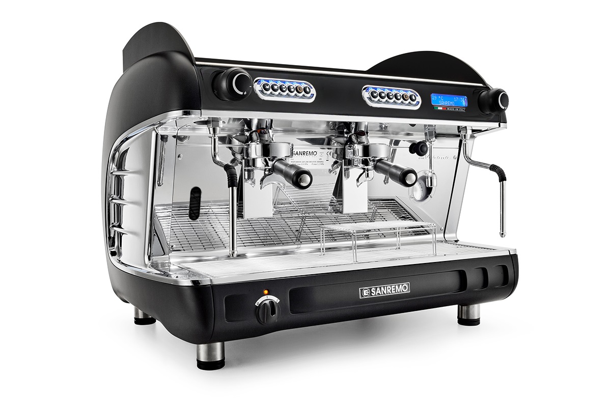 Рожковая кофемашина Sanremo Verona SED+AM 2 GR экономайзер, чёрная