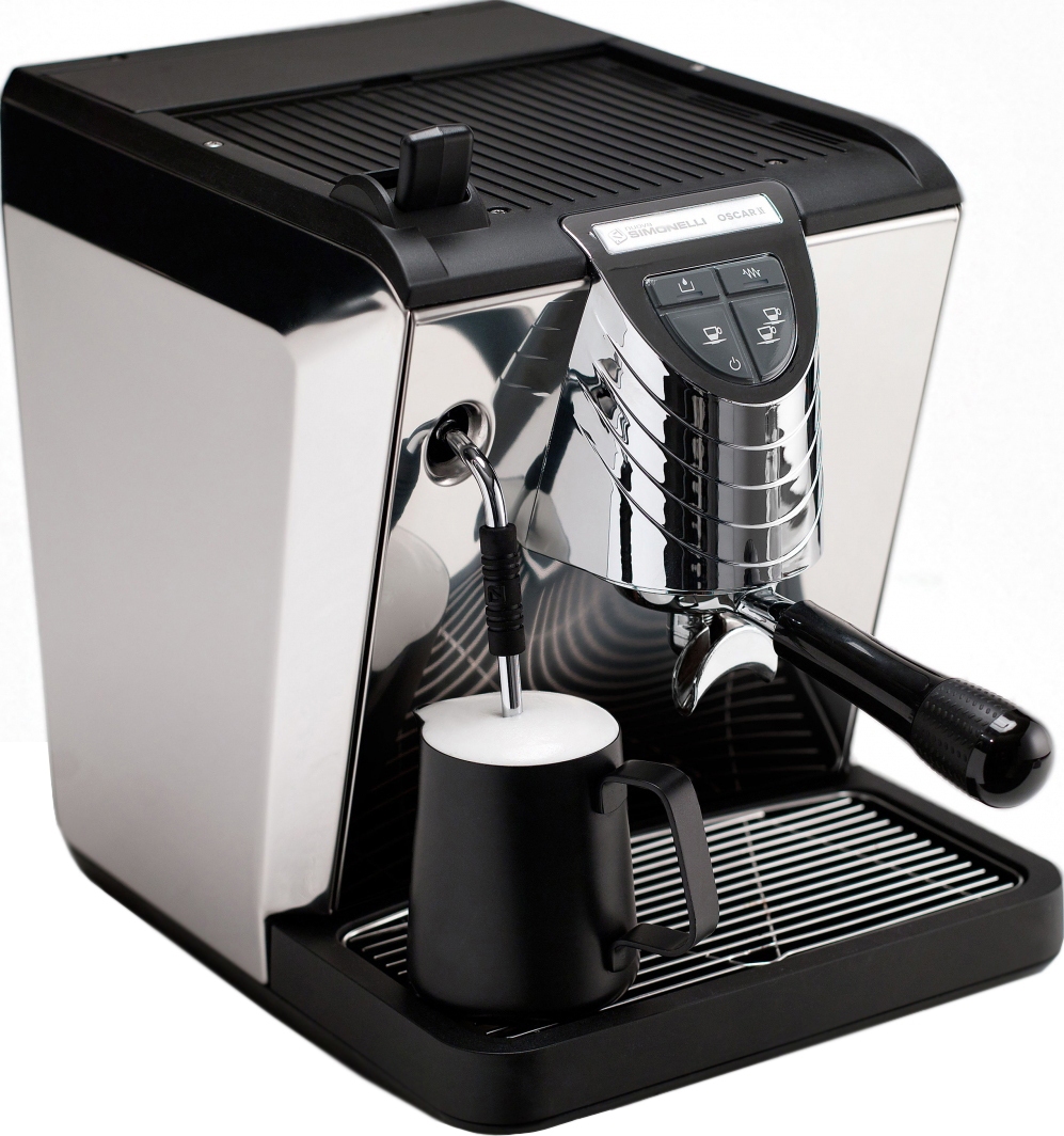 Рожковая кофемашина Nuova Simonelli Oscar II заливная черная+профессиональный прессостат (174654)