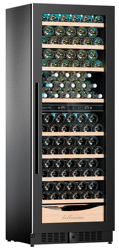 Винный шкаф двухзонный Meyvel MV95-KBT2 (Slim)