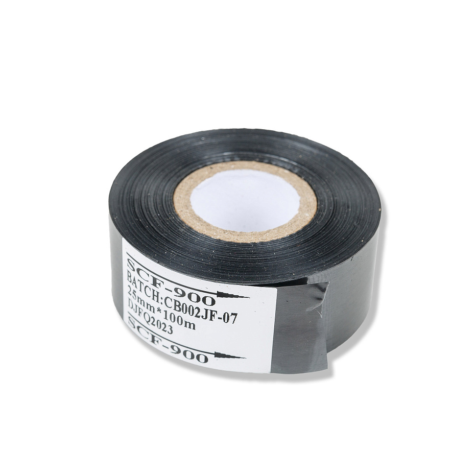 Термолента Hualian Machinery 25мм*100м (черная) SCF (00000000339)