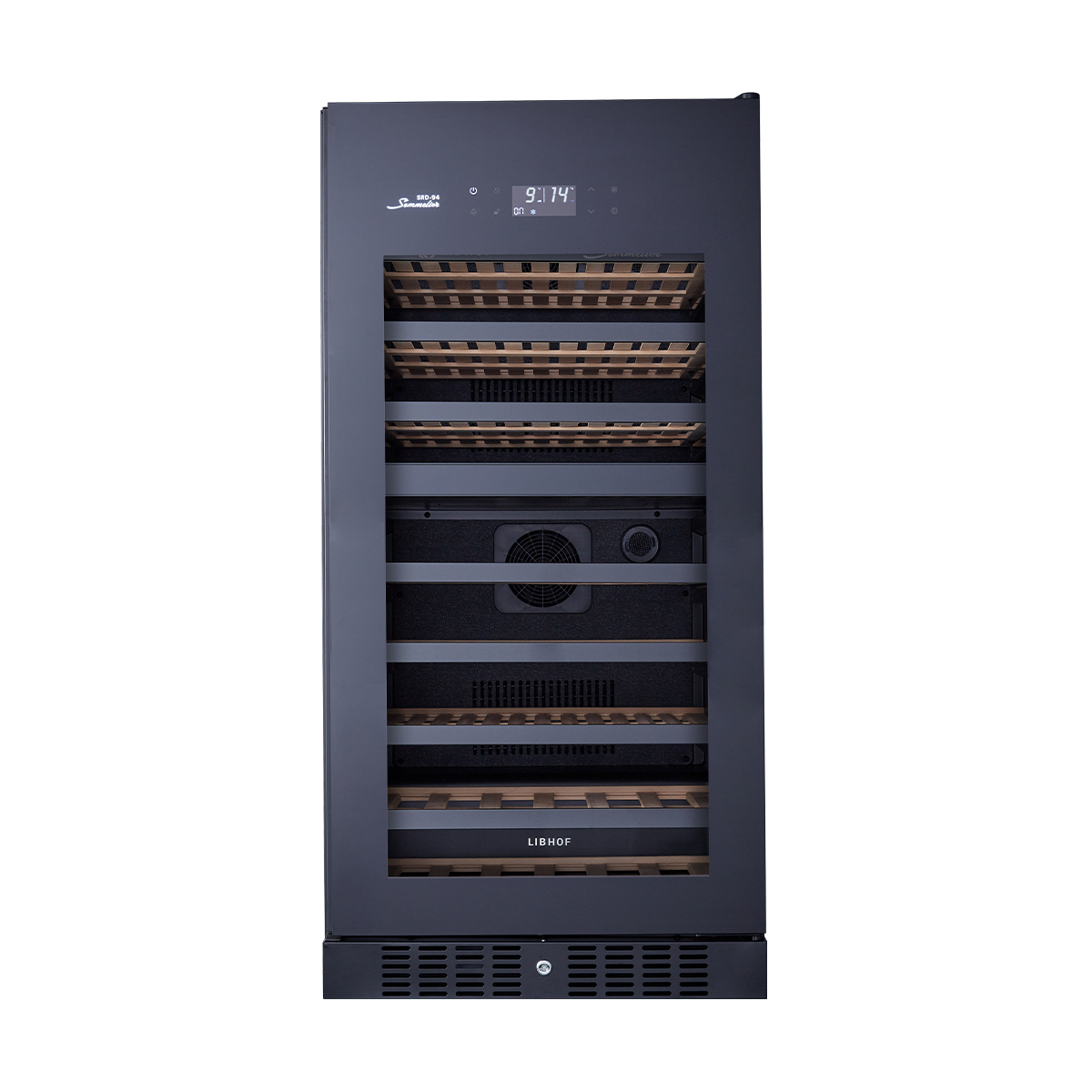 Винный шкаф двухзонный Libhof SRD-94 Black