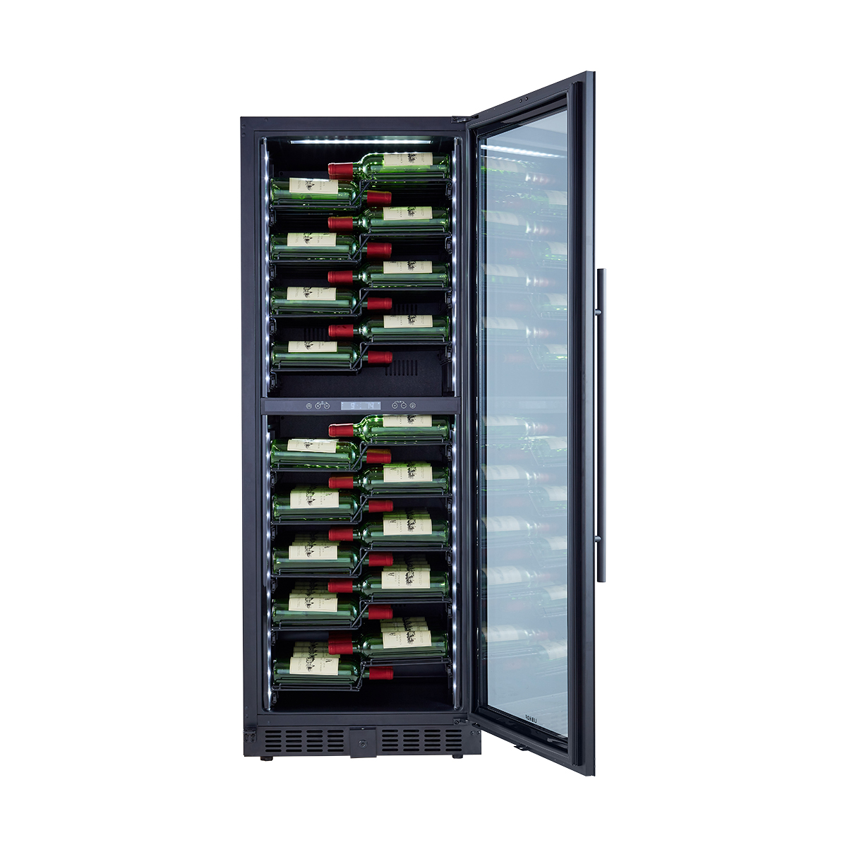 Винный шкаф двухзонный Libhof EZD-104 Black