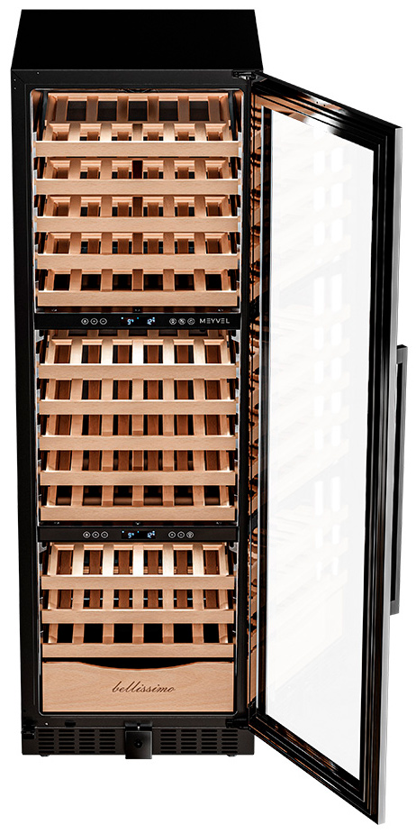 Винный шкаф трехзонный Meyvel MV154PRO-KBT3