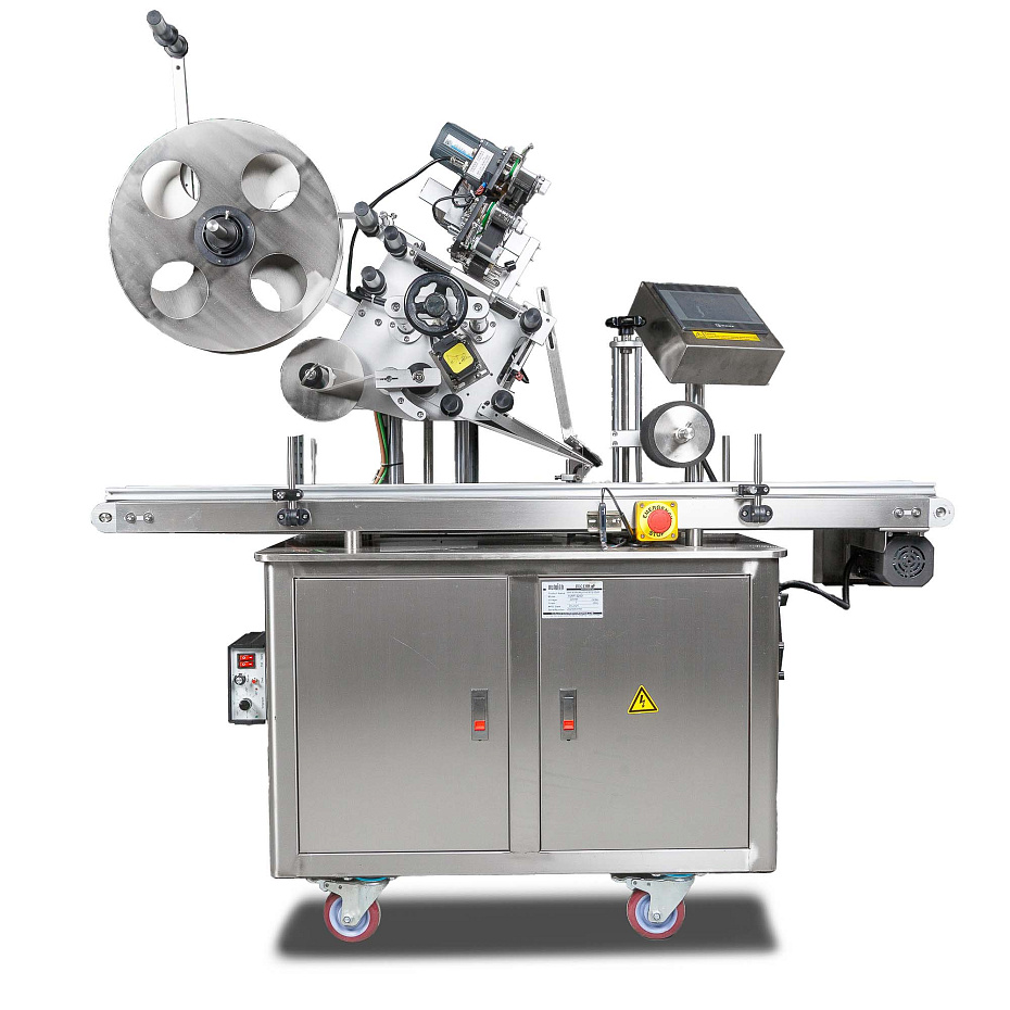 Автоматический встраиваемый этикетировщик с датером Hualian Machinery HLMT-220D Эко