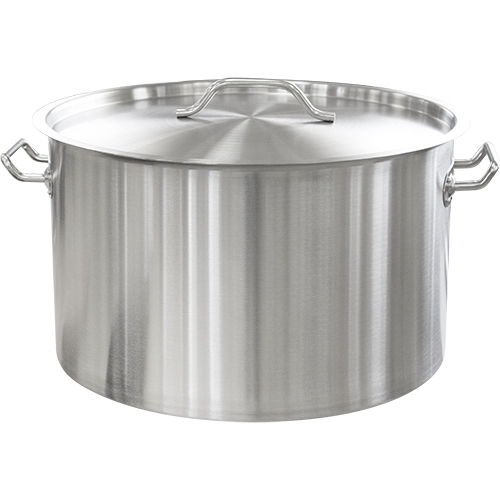 Кастрюля Roal 50л, 50x30 см, мерная шкала, индукция, нерж, тройное дно, X2770