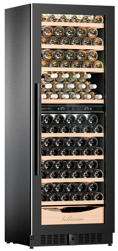 Винный шкаф двухзонный Meyvel MV95-KBT2 (Slim)