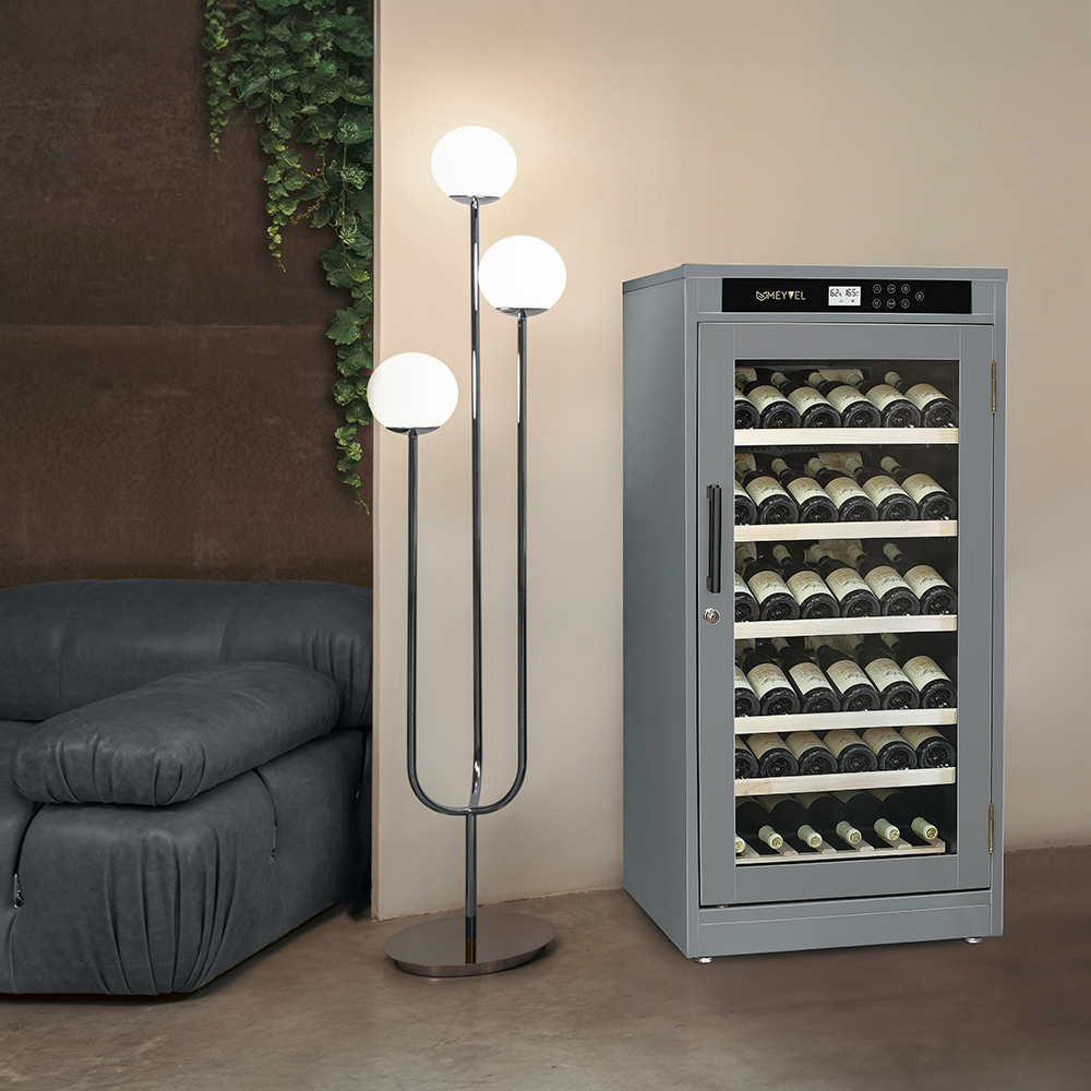 Винный шкаф монотемпературный Meyvel MV69-WG1-M (Grey Quartz)