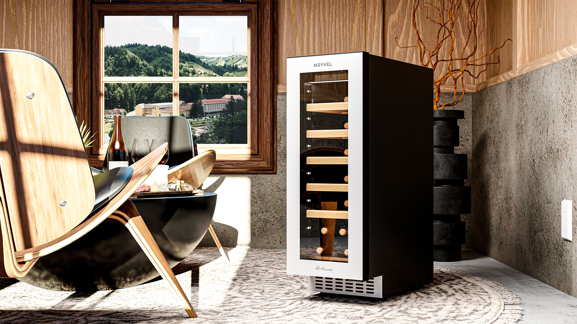 Винный шкаф монотемпературный Meyvel MV19NH-KWT1